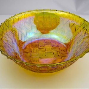 Vintage Marigold Carnival Glass bowl